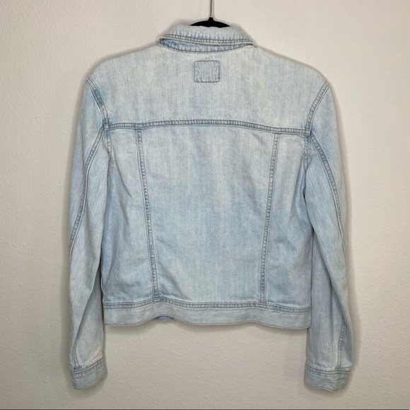 AMERICAN EAGLE Light Wash Denim Jean Jacket XS - Picture 6 of 8